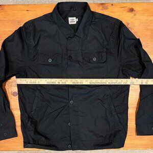 Flint and Tinder (Huckberry) Wax Unlined Trucker Jacket Black - Large